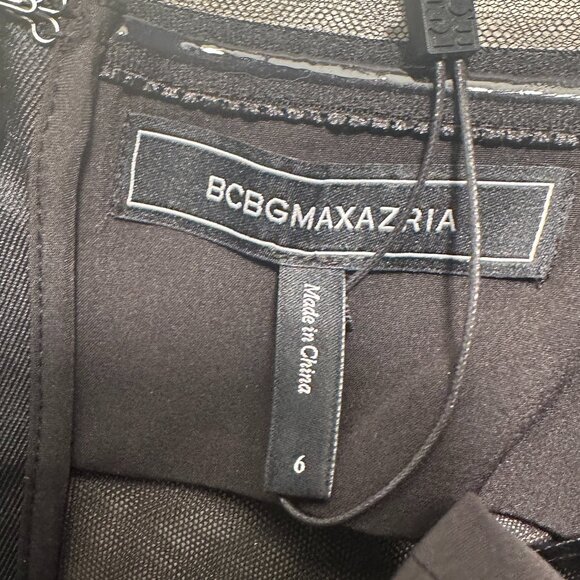 NWT BCBG MAXAZRIA SHEER CORSET MIDI DRESS SIZE 6 - Picture 11 of 15